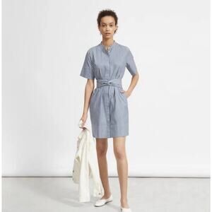 Everlane Blue and White Striped Mini Dress